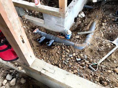 【鏡島モデル建築記】水道工事着手！ | 鏡島モデル建築記