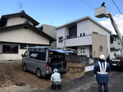 【鏡島モデル建築記】電気開通！ | 鏡島モデル建築記