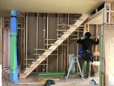 【鏡島モデル建築記】　大工工事すすんでます♪ | スタッフ　ブログ