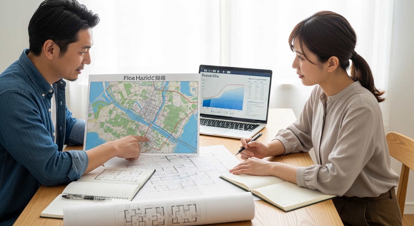 岐阜市の洪水ハザードを意識した中古住宅リノベーションの考え方｜中古住宅リノベーション中古住宅岐阜市洪水ハザードチェックポイント | 中古住宅