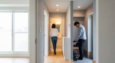 玄関から洗面直行の間取りリノベーションが人気な理由｜間取りリノベーショ… | 中古住宅×リノベーション