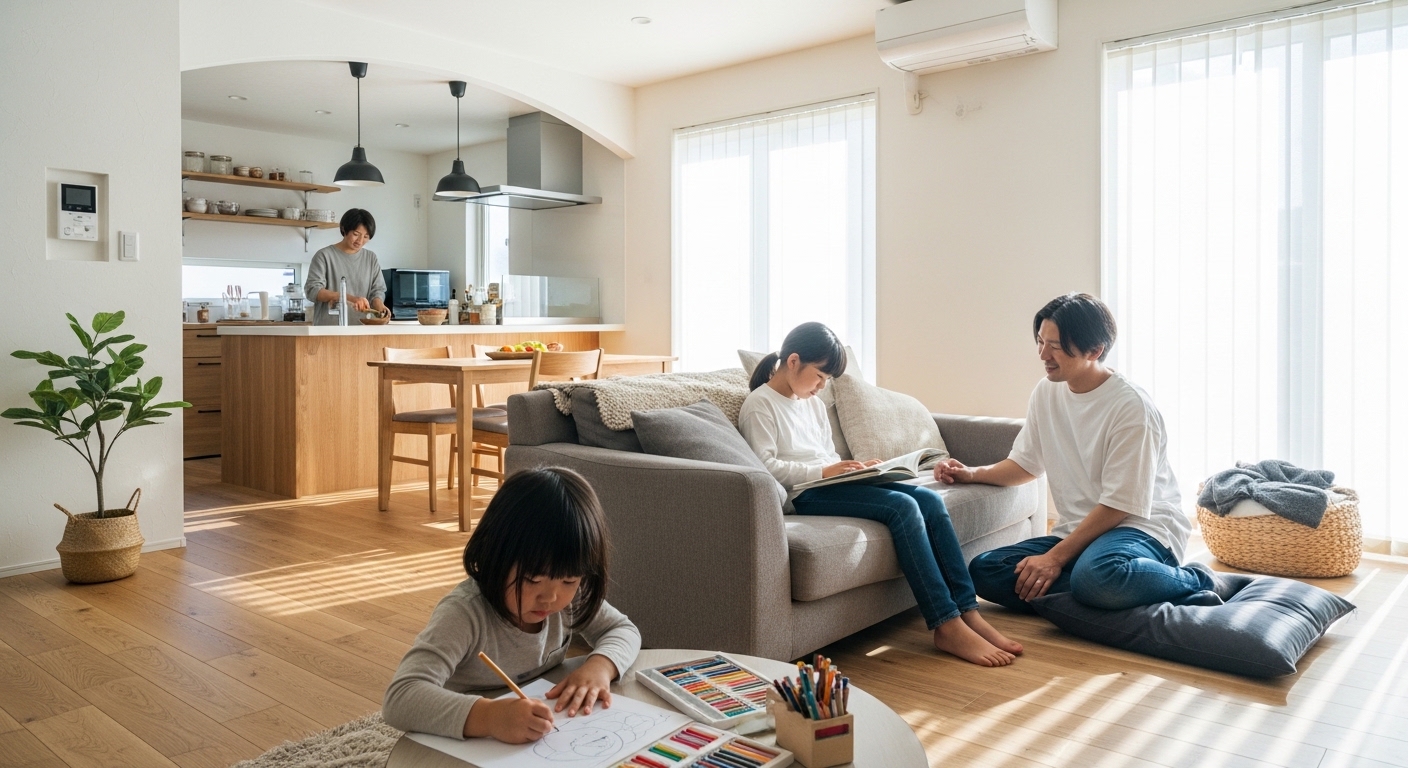 家族の距離感を考えた間取りリノベーションのコツ｜間取りリノベーション家族関係を良くする設計 | 中古住宅×リノベーション