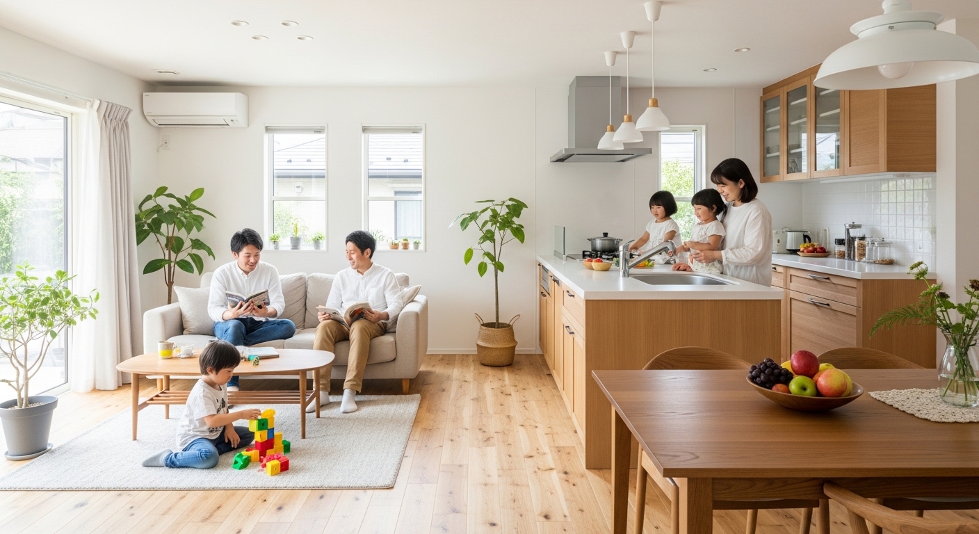 リビングを中心にした間取りリノベーションの魅力｜間取りリノベーションLDK設計のポイント | 中古住宅×リノベーション