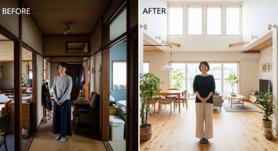 リノベーションで暮らしが変わる具体例｜間取りリノベーションビフォーアフターの実例 | 中古住宅×リノベーション